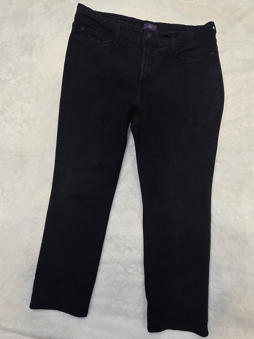 NYDJ Not Your Daughter’s Jeans Women's Size 16P Black Straight Leg Denim Pants